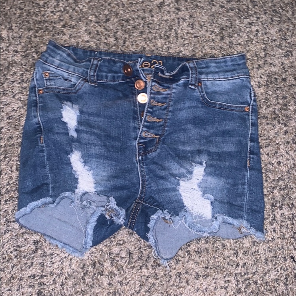 Rue 21 high waisted jean shorts